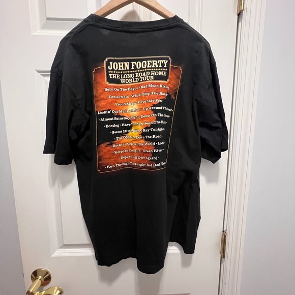 John Fogerty The Long Road home world tour tee size large vintage - Picture 6 of 6